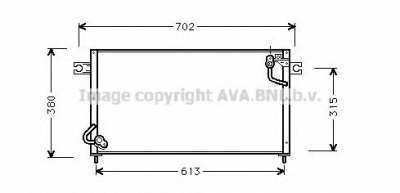 AVA QUALITY COOLING mt5145 -  Конденсатор, кондиционер
